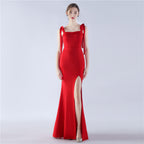 Dresses New Annual Meeting Party Bridesmaids Satin Evening Dresses Ball Dresses