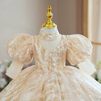 Vestidos de fiesta para niñas pequeñas, para comunión, lentejuelas, boda, cumpleaños, fiesta, princesa 