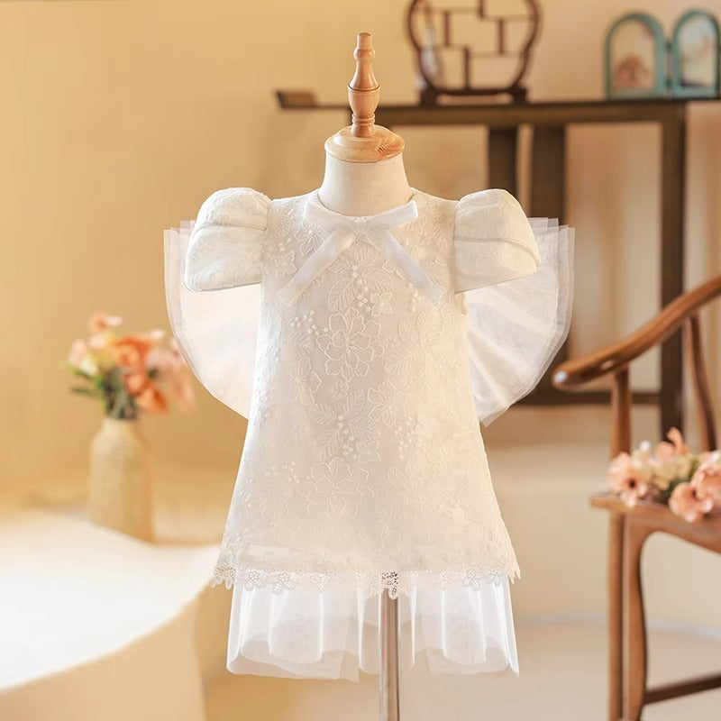 Taufkleid für Mädchen, Kommunionkleid für Kleinkinder, Geburtstagskleid 