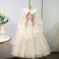 Vestido de primera comunión para niña de las flores, elegante, con vuelo, para bautizo, princesa, desfile 