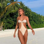 TIe Hollow Bow One Piece Swimwear