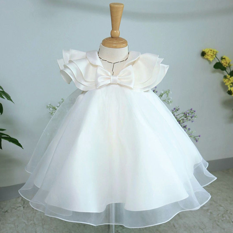 Lindo vestido de primera comunión para niña, vestido de princesa para bautizo o cumpleaños. 