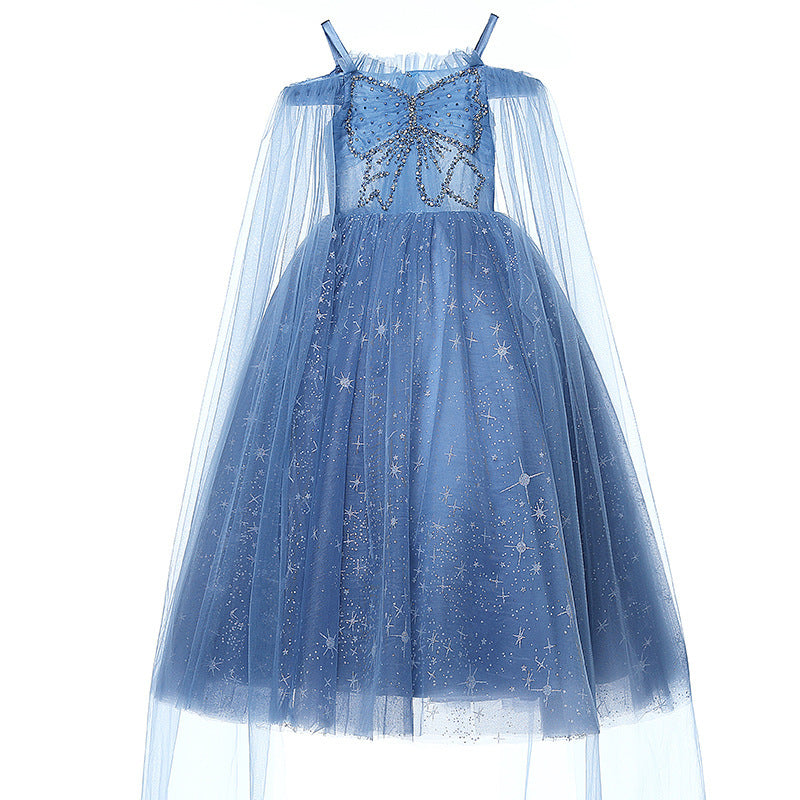 Ballkleider für Kleinkinder, Blumenmädchen, Sommer, Blau, formell, Grau, bauschig, Kommunion, Prinzessinnenkleid 