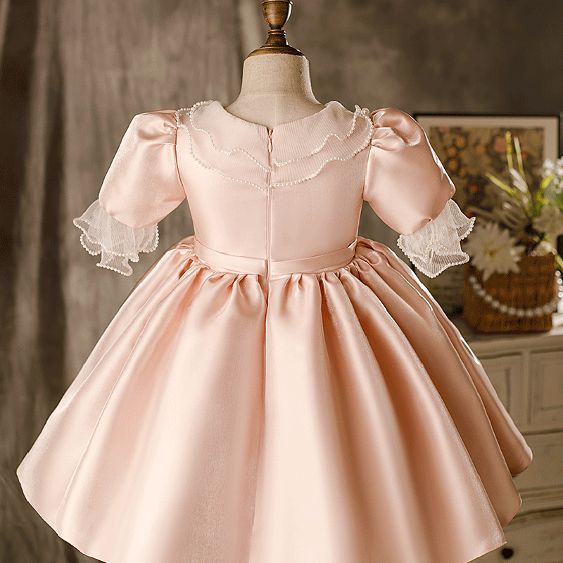 Vestido de fiesta para niña pequeña, vestido de princesa esponjoso de comunión vintage de verano 