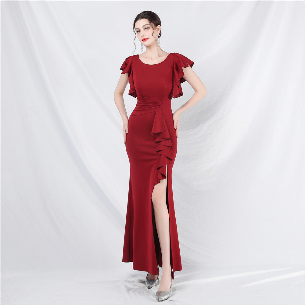New wedding celebration exhibition car model long dress skirt