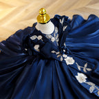Elegantes Kleid für Kleinkinder zur Erstkommunion, Geburtstagsfeier, Blumenmädchenkleid, Festkleid 