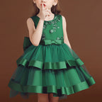 Kommunionkleid für Mädchen, Festkleid für Babys, Sommerkleid mit Schleife, bauschiges Ballkleid, Prinzessinnenkleid 