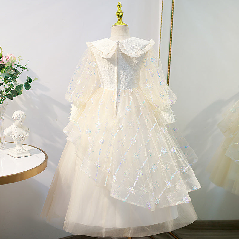 Vestido de primera comunión para niña de las flores, elegante, con vuelo, para bautizo, princesa, desfile 