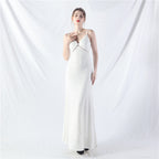 Popular A-shaped pendulum dress can be worn daily sequined long dress