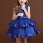 Kommunionkleid für Mädchen, Festkleid für Babys, Sommerkleid mit Schleife, bauschiges Ballkleid, Prinzessinnenkleid 