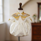Niedliches Babykleid mit Blumenmuster, Kleinkindkleid für Festlichkeiten, Erstkommunion, Prinzessinnenkleid 