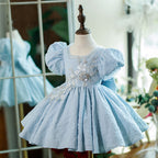 Toddler First Communion Dress Girl Embroidery Wedding Princess Dress