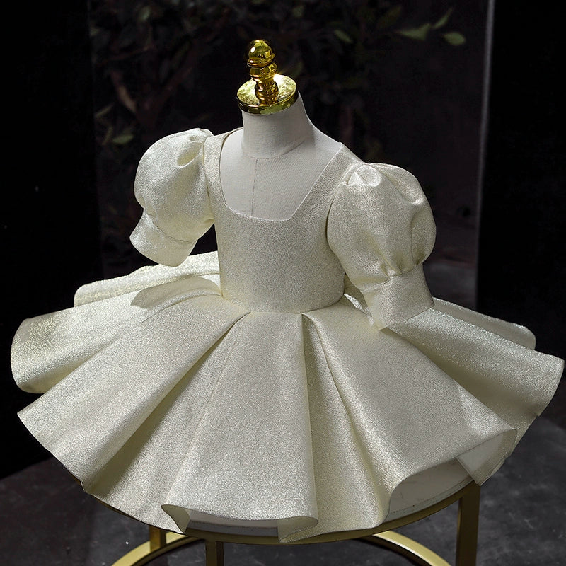 Elegante vestido de primera comunión para bebé, vestidos formales para niños pequeños 