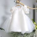 Elegante vestido de primera comunión para niña, vestidos de bautizo para niña pequeña 