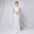 New sequined fishtail dress performance Internet celebrity event banquet etiquette evening dress