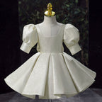 Elegante vestido de primera comunión para bebé, vestidos formales para niños pequeños 