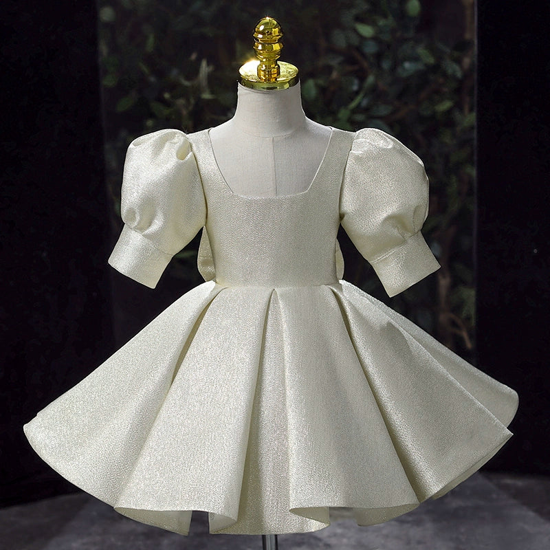 Elegante vestido de primera comunión para bebé, vestidos formales para niños pequeños 
