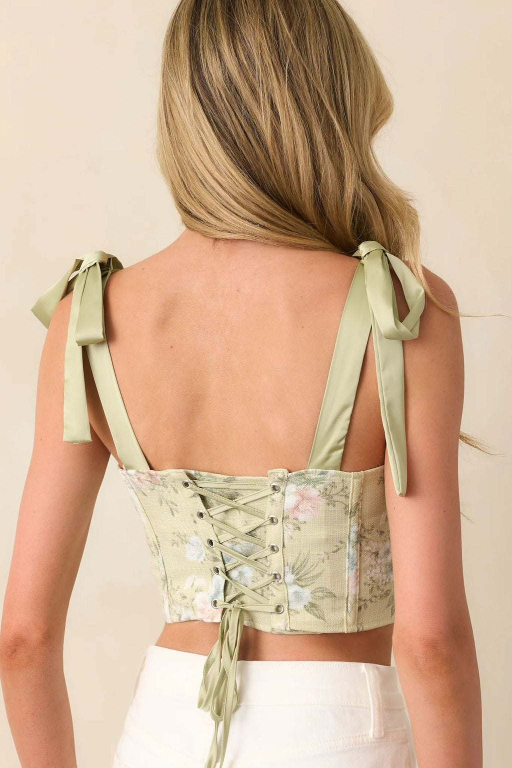 Floral Tie Sexy Slim Cami Top