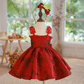 Niedliches Babykleid mit Stickerei, Kleinkind-Geburtstagskleid, Kommunionskleid, Prinzessinnenkleid 