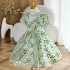 Niedliches Paillettenkleid für Babys und Kleinkinder – Weihnachtskleid, Festkleid für Kleinkinder, Kommunionkleid, Prinzessinnenkleid 