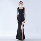 Dresses New Annual Meeting Party Bridesmaids Satin Evening Dresses Ball Dresses