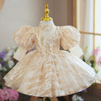 Vestidos de fiesta para niñas pequeñas, para comunión, lentejuelas, boda, cumpleaños, fiesta, princesa 
