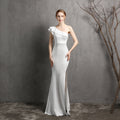 Evening dress women's new banquet elegant and dignified atmosphere pink long sexy and thin fish tail