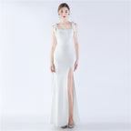 Dresses New Annual Meeting Party Bridesmaids Satin Evening Dresses Ball Dresses