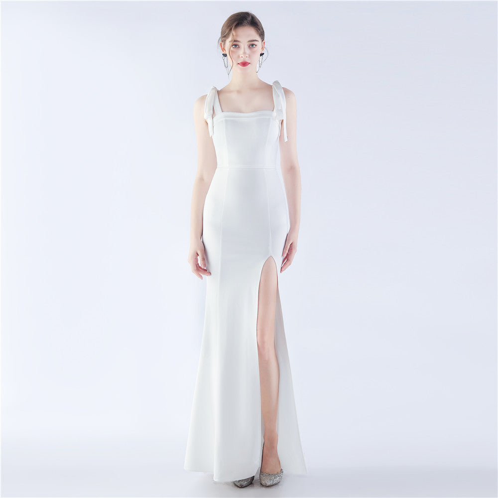 Dresses New Annual Meeting Party Bridesmaids Satin Evening Dresses Ball Dresses