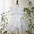 Elegantes Babykleid mit Schmetterlingsärmeln zur Erstkommunion, festliche Kleider für Kleinkinder