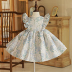 Kleid für Mädchen, Blumenmädchen, Kommunion, Hochzeit, festlich, mit Schleife, flauschig, Prinzessinnenkleid 