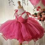 Elegante vestido de primera comunión para niña, vestido de princesa para fiesta de cumpleaños de niña pequeña 
