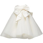 Vestido de comunión para niña, vestido de princesa con lazo 