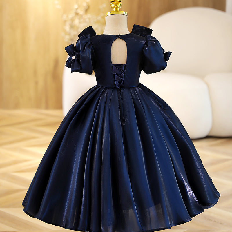Elegantes Kleid für Kleinkinder zur Erstkommunion, Geburtstagsfeier, Blumenmädchenkleid, Festkleid 