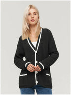Colorblock Knit Cardigan