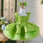 Elegante vestido de primera comunión para niña, vestido de princesa para cumpleaños de niña pequeña. 