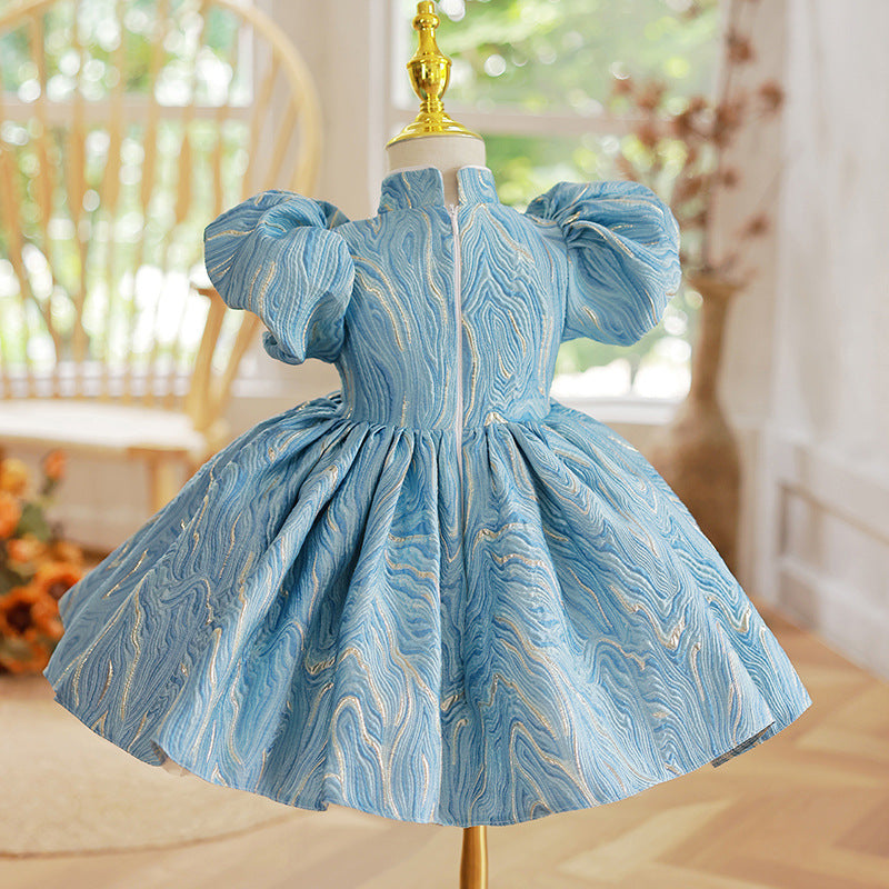 Babykleid für Mädchen, Kleinkinder, Sommerkleid, Festkleid mit Puffärmeln, Kommunionskleid, Prinzessinnenkleid 