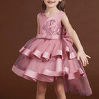 Kommunionkleid für Mädchen, Festkleid für Babys, Sommerkleid mit Schleife, bauschiges Ballkleid, Prinzessinnenkleid 
