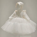 Elegantes Baby-Kommunionkleid, Mädchen-Festkleid