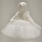 Elegantes Baby-Kommunionkleid, Mädchen-Festkleid