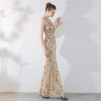 Evening Dress Summer Slim Long Toast Bridal Fishtail Dress Women's Banquet Fashion Dress