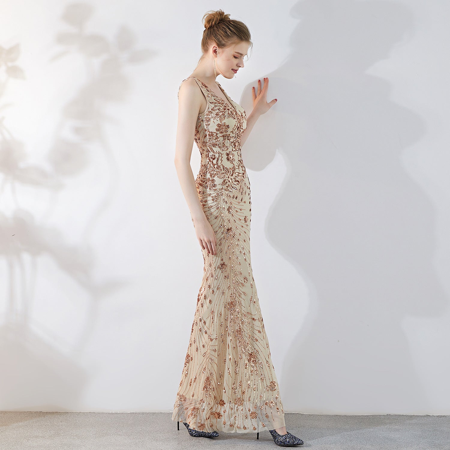 Evening Dress Summer Slim Long Toast Bridal Fishtail Dress Women's Banquet Fashion Dress