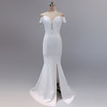 New long and slim bridesmaids evening dress party banquet host performance annual meeting dress