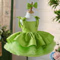 Elegante vestido de primera comunión para niña, vestido de princesa para cumpleaños de niña pequeña. 