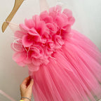 Niedliches Baby-Mädchen-Kleidchen, bauschig, Erstkommunionkleid, Kleinkind-Geburtstagskleid, Prinzessinnenkleid 