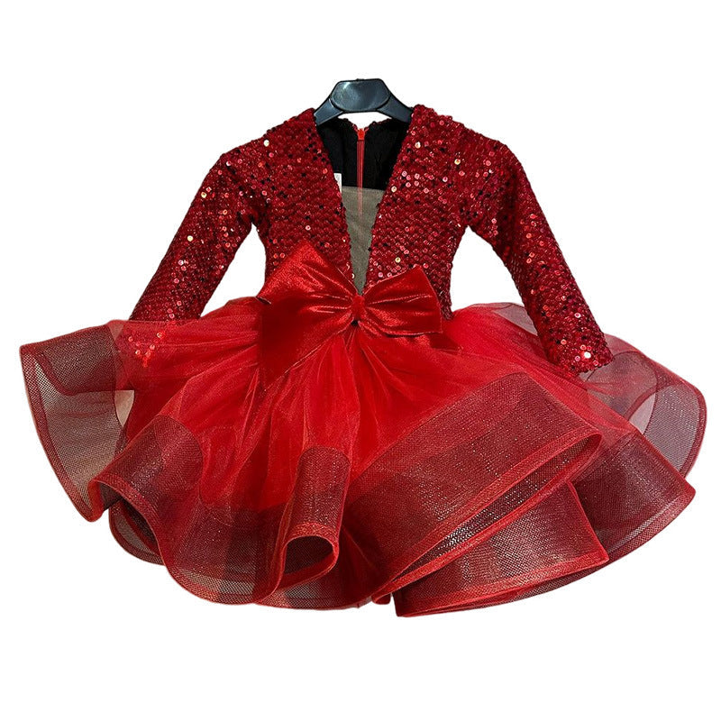 Bonito vestido de primera comunión para niñas, vestido de princesa para fiesta de cumpleaños de niñas pequeñas. 
