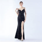Fleece bottom handmade bead sheet craft beaded new sequined dress