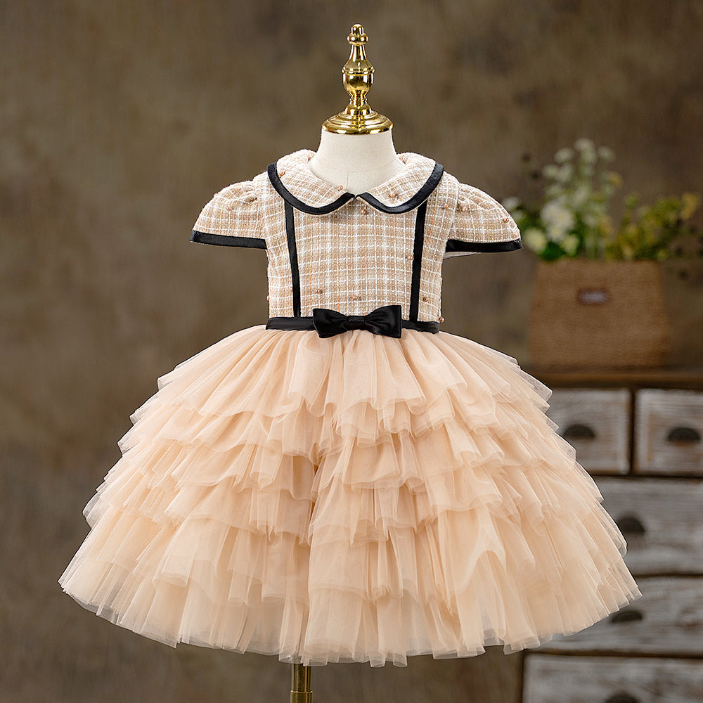 Kleinkind-Abendkleid, Prinzessinnenkleid für Babys, Kommunionskleid 