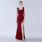 Dresses New Annual Meeting Party Bridesmaids Satin Evening Dresses Ball Dresses