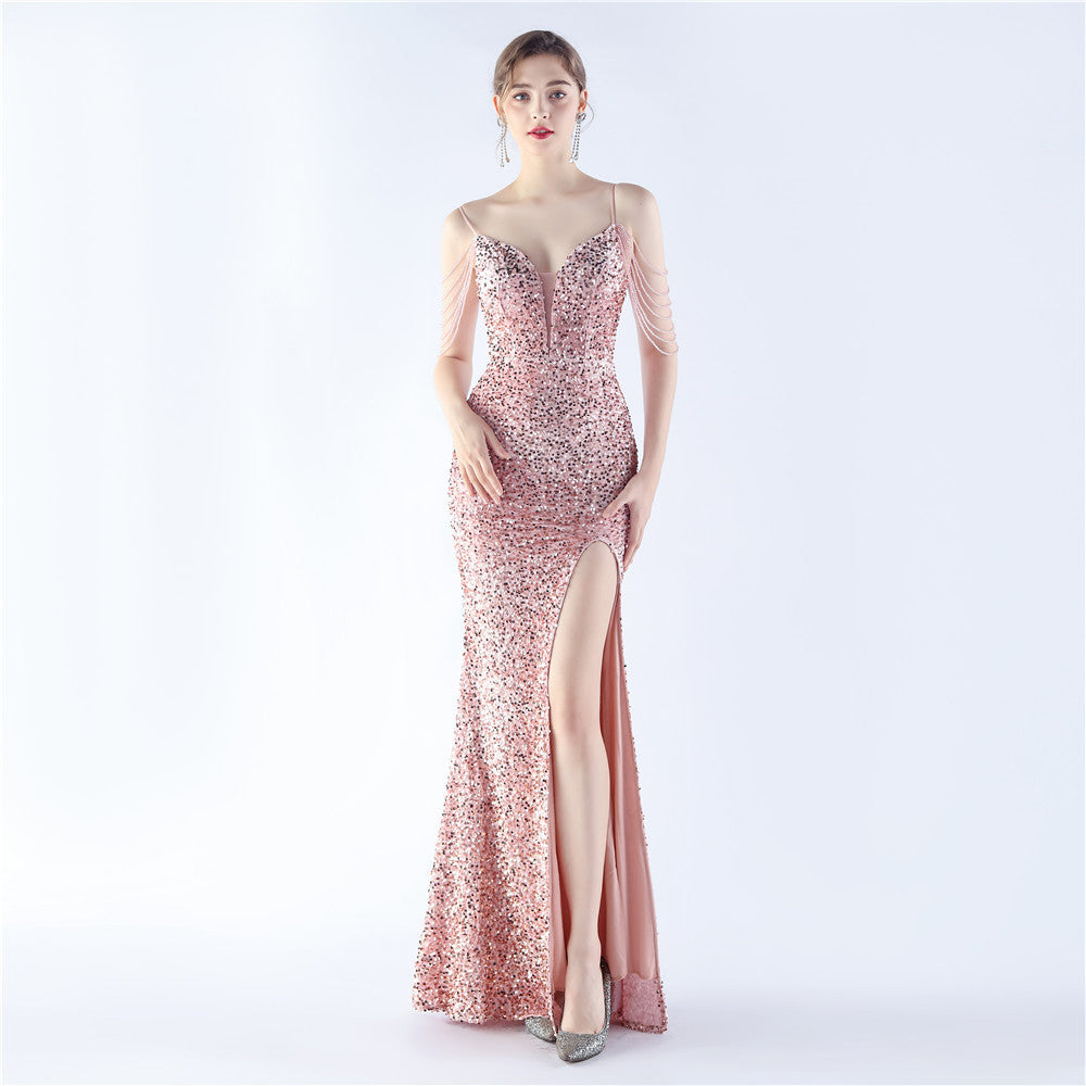 Fleece bottom handmade bead sheet craft beaded new sequined dress